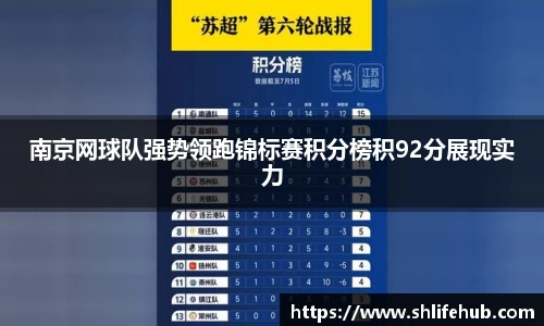 南京网球队强势领跑锦标赛积分榜积92分展现实力